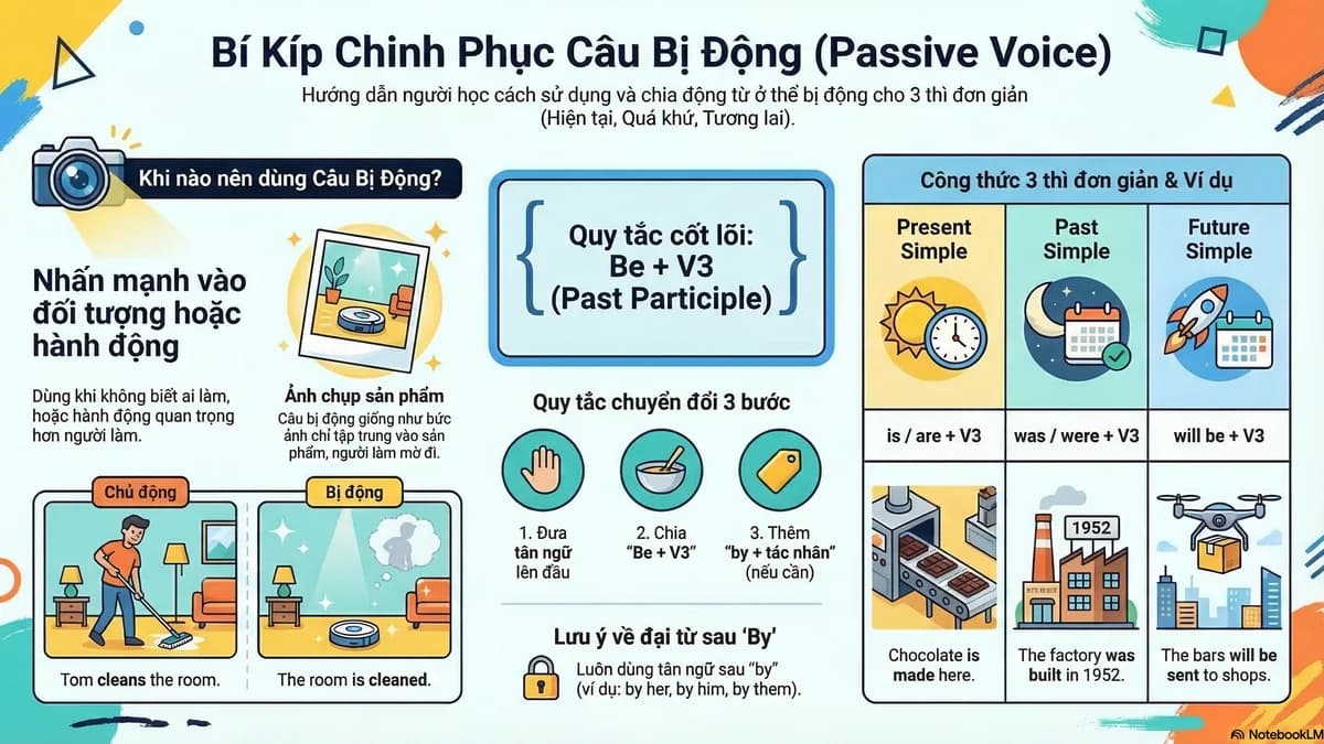 Passive Voice (Simple) · Câu Bị Động Đơn Giản