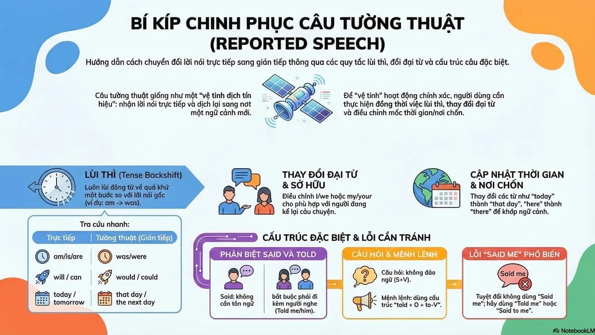 Reported Speech · Câu Tường Thuật