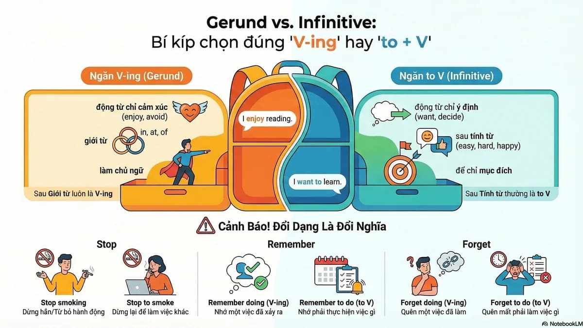 Gerund & Infinitive · Động Từ Nguyên Mẫu & Danh Động Từ