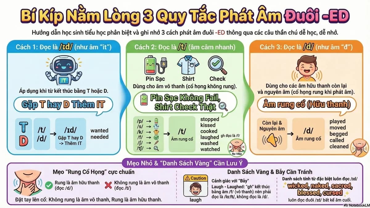 Đuôi -ED hoàn chỉnh