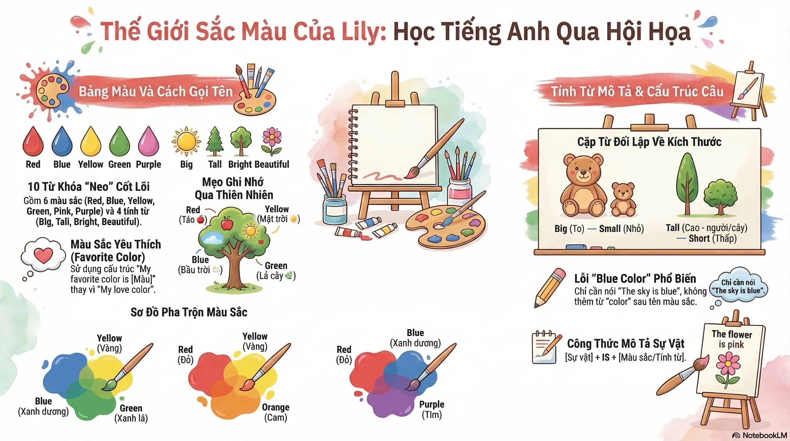 Colors & Adjectives · Màu Sắc & Tính Từ Mô Tả