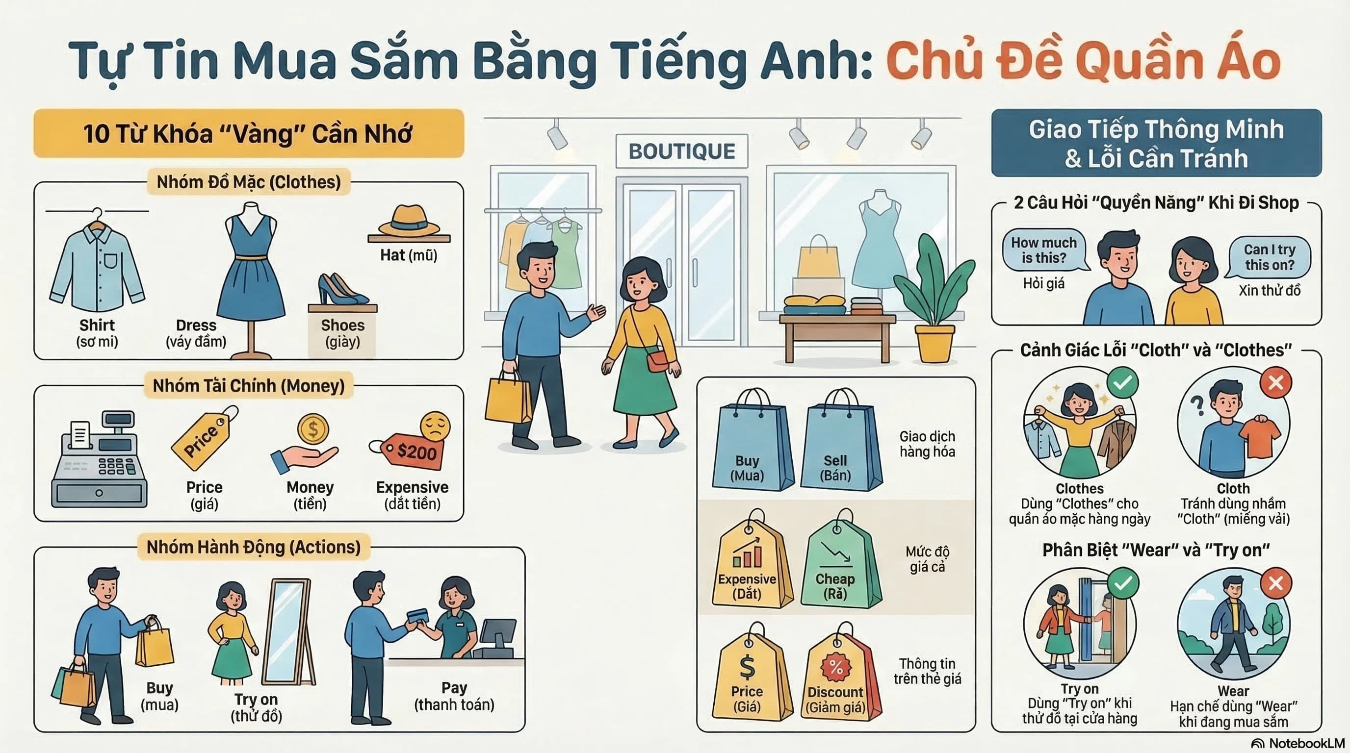 Clothes & Shopping · Quần Áo & Mua Sắm