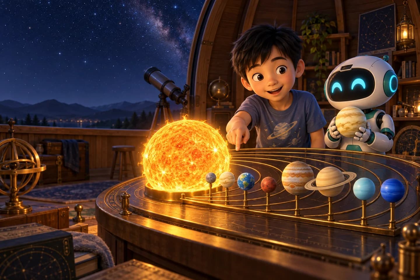 Tranh minh họa bài Solar System Explorers