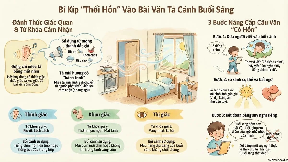 Buổi sáng ở nhà